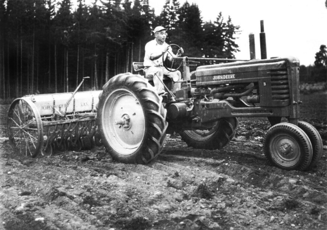1950-s-+Akio+tilling+his+farm+